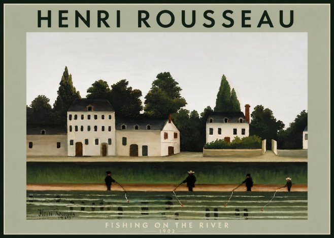 Rousseau Fishing on the River No4 - Plakat