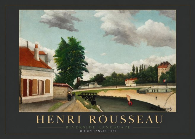 Rousseau Riverside Landscape No2 - Plakat