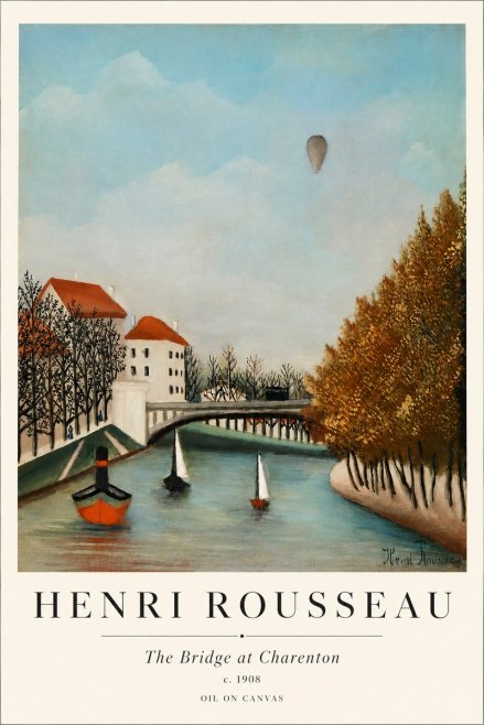 Rousseau The Bridge at Sevres No3 - Plakat