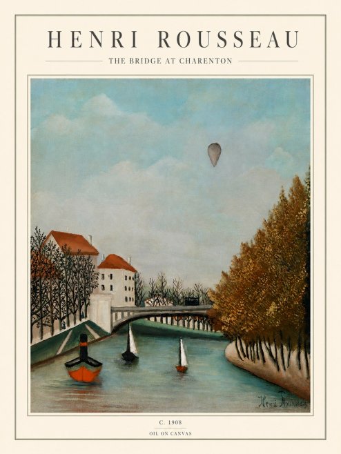 Rousseau The Bridge at Sevres No5 - Plakat