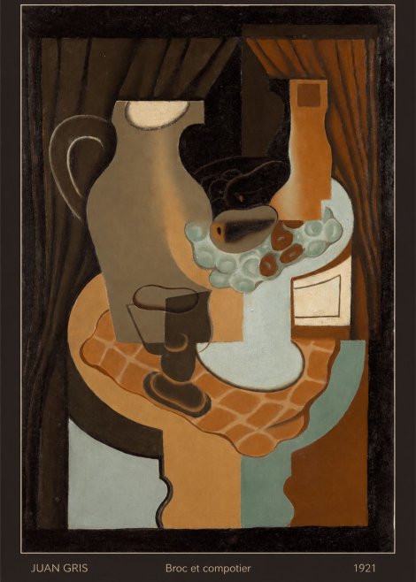 Juan Gris Broc Et Compotier No6 - Plakat