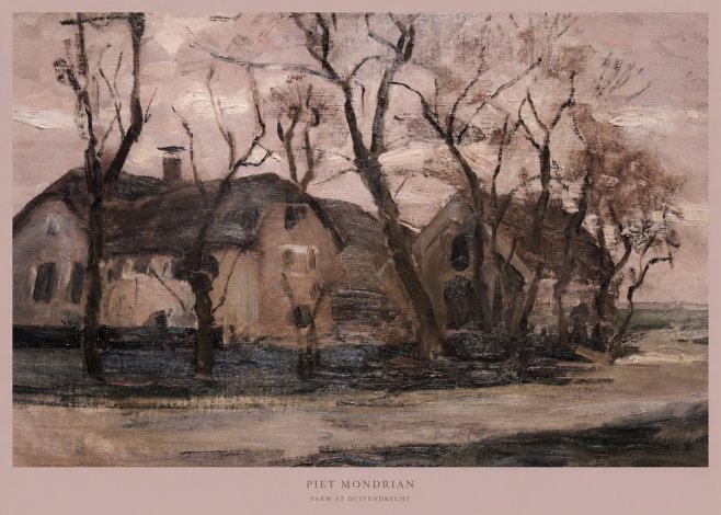 Piet Mondrian Farm at Duivendrecht No5 - Plakat