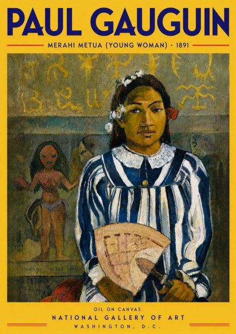 Paul Gauguin Merahi Metua (Young Woman) No5 - Plakat
