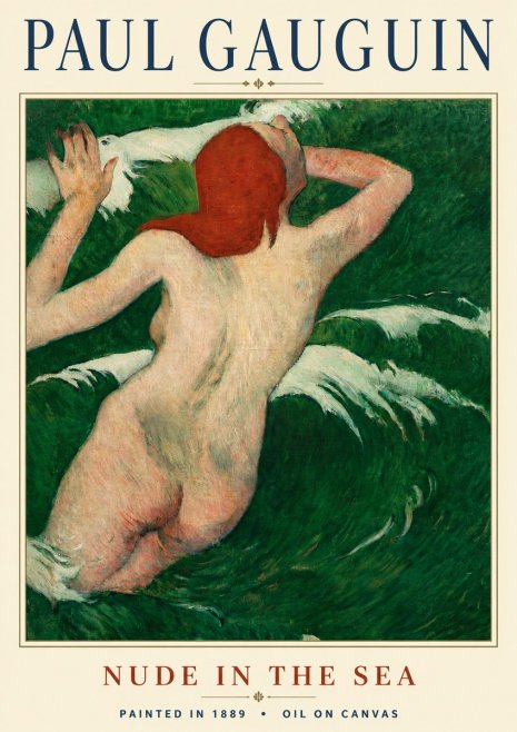 Paul Gauguin Nude in the Sea No4 - Plakat