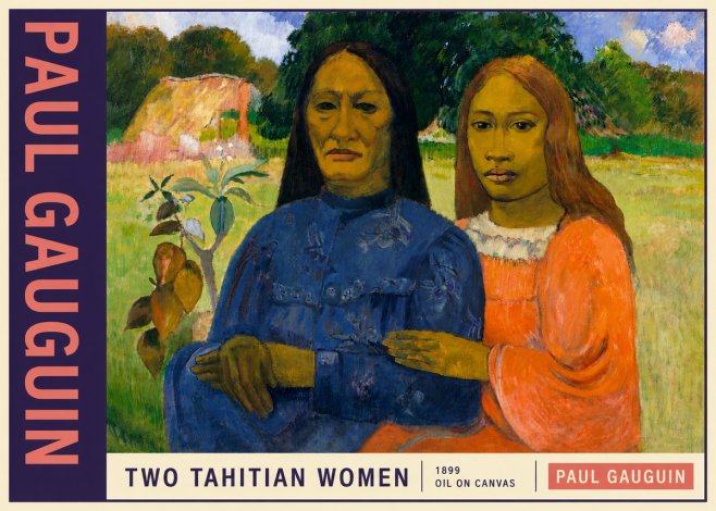 Paul Gauguin Two Tahitian Women II No5 - Plakat