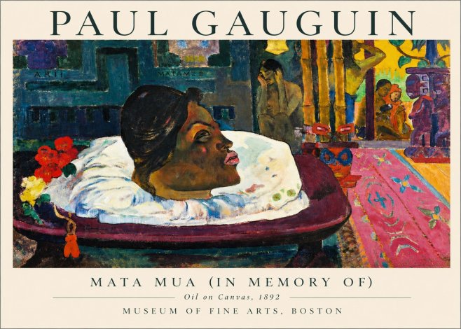 Paul Gauguin Mata Mua (in Memory Of) No3 - Plakat