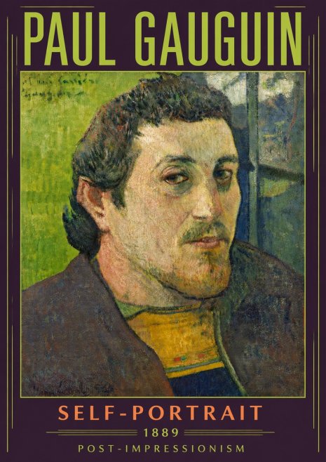 Paul Gauguin Self-portrait (1889) No5 - Plakat