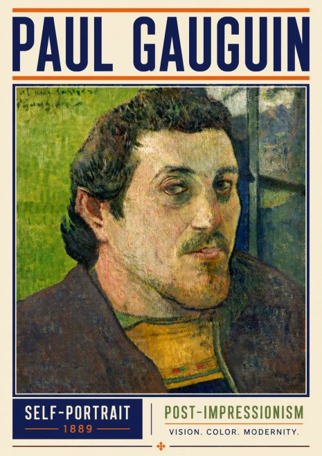 Paul Gauguin Self-portrait (1889) No6 - Plakat