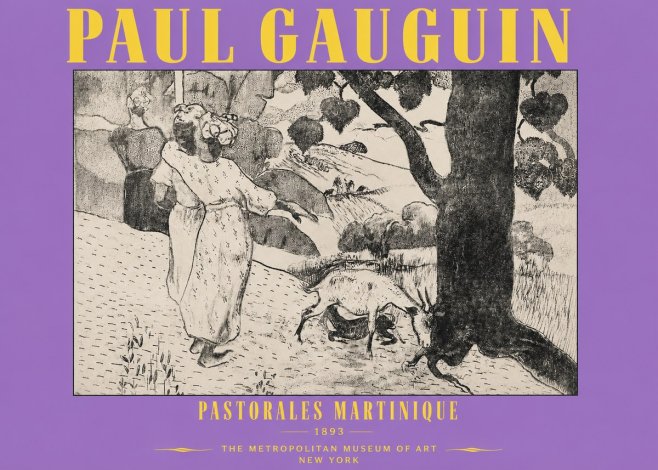 Paul Gauguin Pastorales Martinique No3 - Plakat