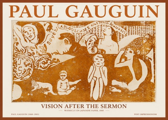 Paul Gauguin Amoureuses (Lovers) No2 - Plakat