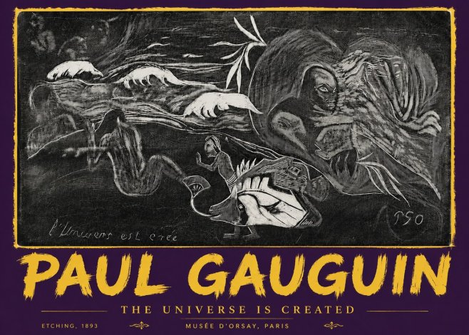 Paul Gauguin The Universe Is Created I No5 - Plakat