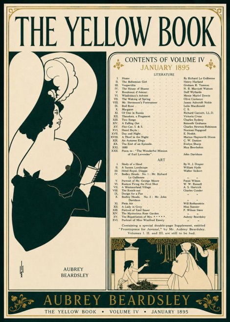 Aubrey Beardsley The Yellow Book II No4 - Plakat