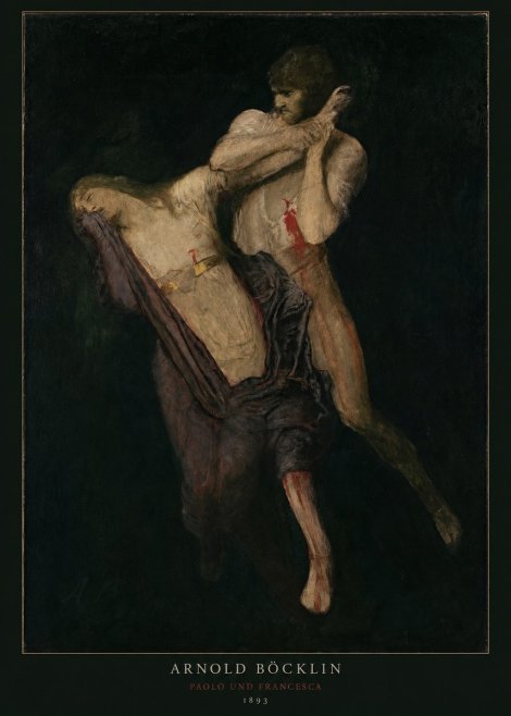 Arnold Böcklin Paolo Und Francesca No3 - Plakat