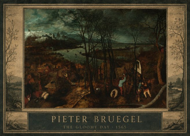 Pieter Bruegel The Gloomy Day No1 - Plakat