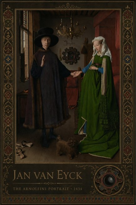 Jan van Eyck The Arnolfini Portrait I No2 - Plakat