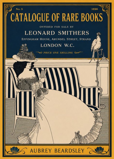 Aubrey Beardsley Catalogue of Rare Books No2 - Plakat