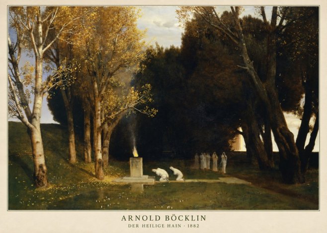 Arnold Böcklin Der Heilige Hain I No2 - Plakat