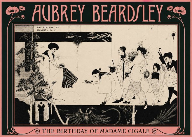 Aubrey Beardsley The Birthday of Madame Cigale No2 - Plakat