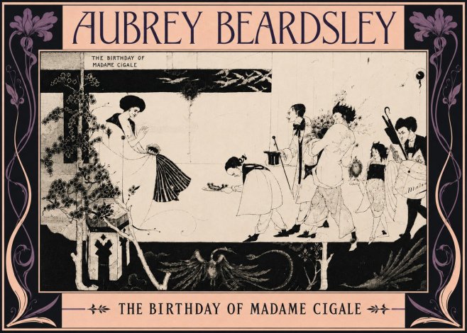 Aubrey Beardsley The Birthday of Madame Cigale No6 - Plakat