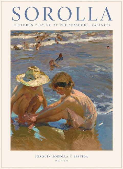 Sorolla Children at the Beach No1 - Plakat