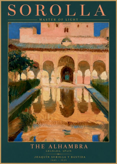 Sorolla The Alhambra No2 - Plakat