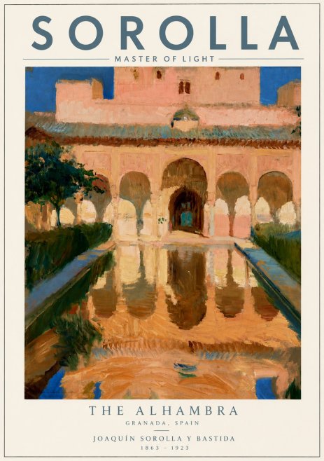 Sorolla The Alhambra No3 - Plakat