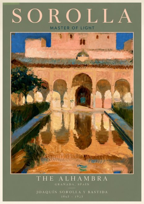 Sorolla The Alhambra No4 - Plakat