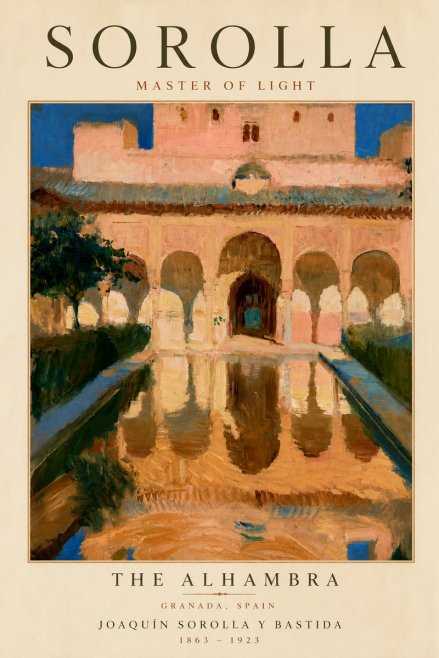 Sorolla The Alhambra No5 - Plakat