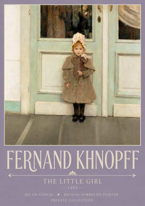 Fernand Khnopff The Little Girl No3 - Plakat