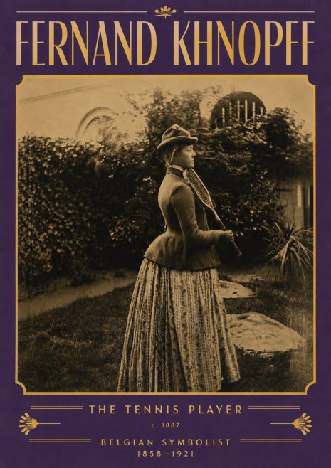 Fernand Khnopff The Tennis Player No3 - Plakat
