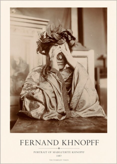 Fernand Khnopff Portrait of Marguerite Khnopff No1 - Plakat