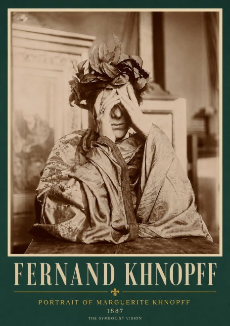 Fernand Khnopff Portrait of Marguerite Khnopff No5 - Plakat