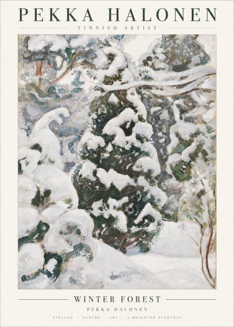 Pekka Halonen Winter Forest I No1 - Plakat