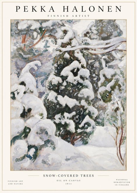 Pekka Halonen Winter Forest I No2 - Plakat