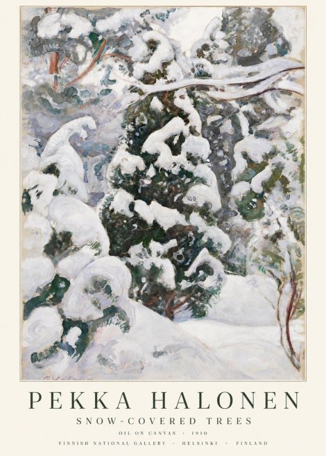 Pekka Halonen Winter Forest I No3 - Plakat