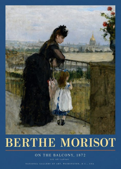 Berthe Morisot On the Balcony, 1872 No3 - Plakat