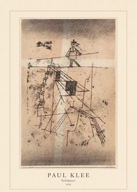 Paul Klee Seiltänzer II No4 - Plakat