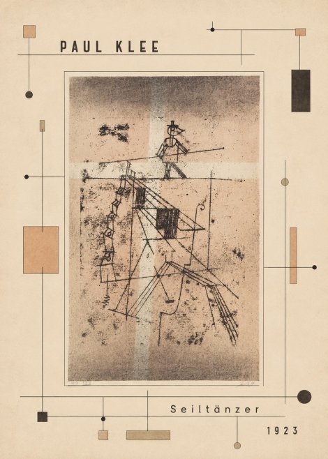Paul Klee Seiltänzer II No5 - Plakat