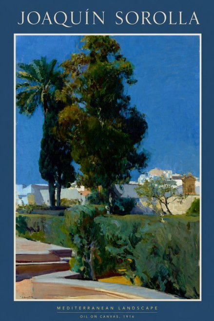 Sorolla Mediterranean Landscape No2 - Plakat