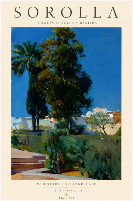 Sorolla Mediterranean Landscape No3 - Plakat