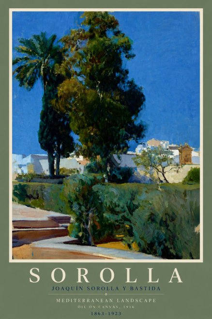 Sorolla Mediterranean Landscape No5 - Plakat