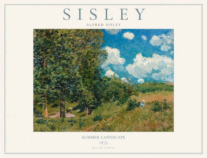 Sisley Summer Landscape No1 - Plakat