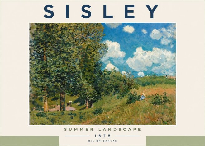 Sisley Summer Landscape No2 - Plakat