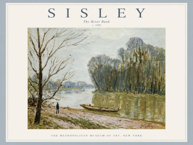 Sisley The River Bank II No2 - Plakat
