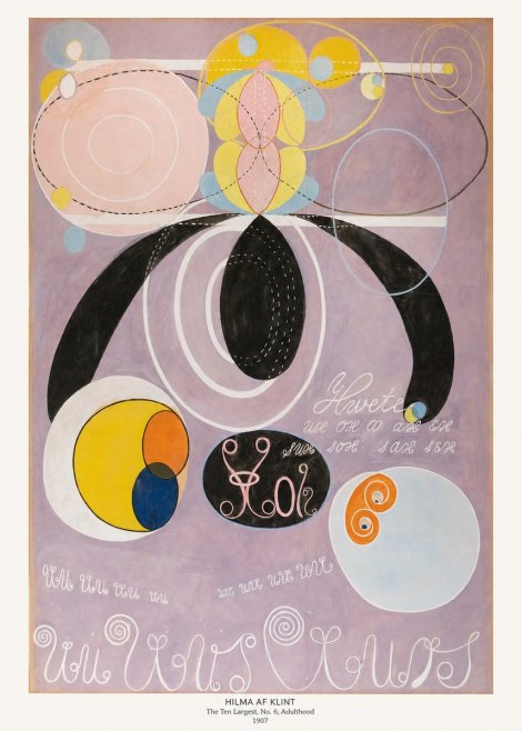 Hilma af Klint The Ten Largest, No. 6, Adulthood No6 - Plakat