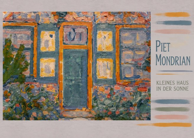 Piet Mondrian Kleines Haus in Der Sonne II No4 - Plakat