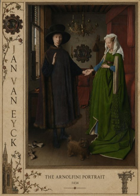 Jan van Eyck The Arnolfini Portrait II No2 - Plakat