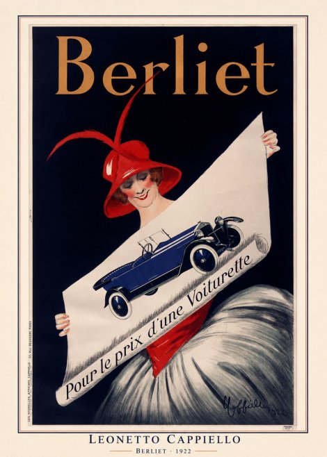 Leonetto Cappiello Berliet - Pour Le Prix D'une Voiturette No6 - Plakat