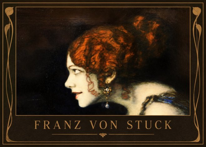 Franz von Stuck Head of a Woman No2 - Plakat