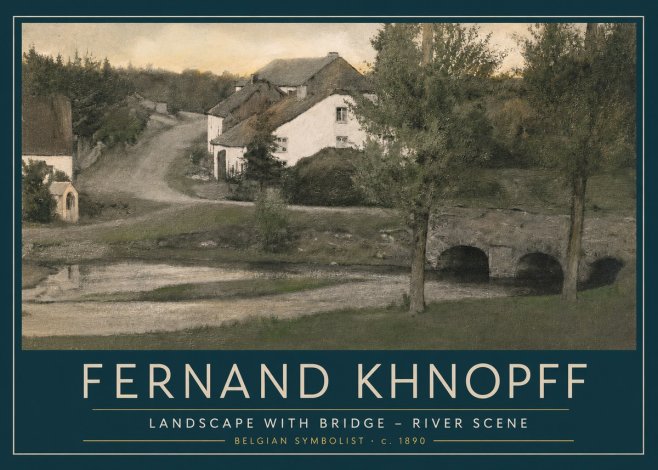 Fernand Khnopff Bridge at Froidmont No5 - Plakat